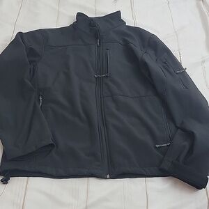 Zeroxposur Mens Black Winter Coat Waterproof Windproof Lined Ski Ready size XL